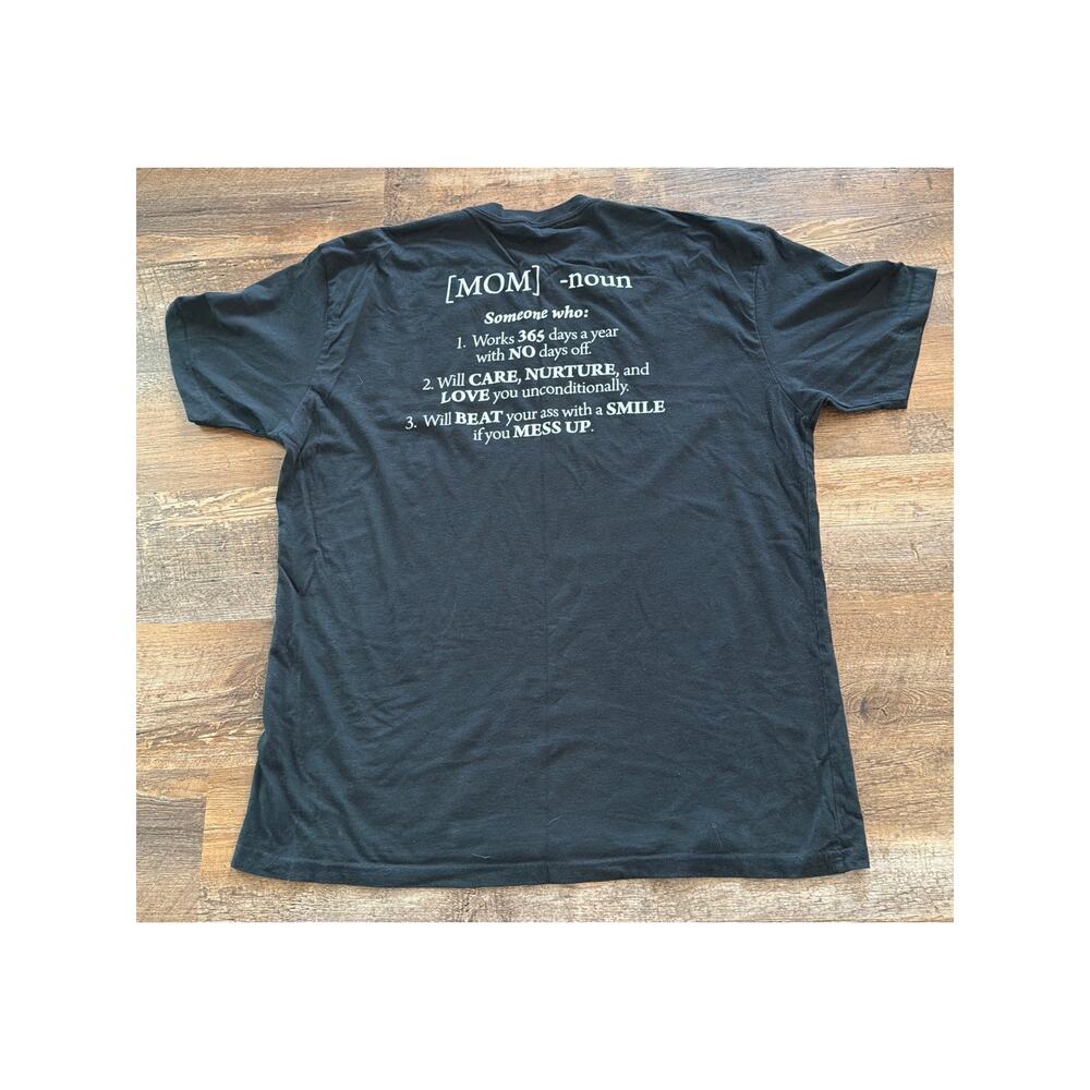 Grunt Style  Mom Defined Boyfriend Fit  Black tee.  XL - Picture 5 of 9
